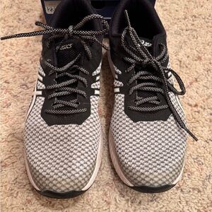 Asics Monochrome Running Shoes